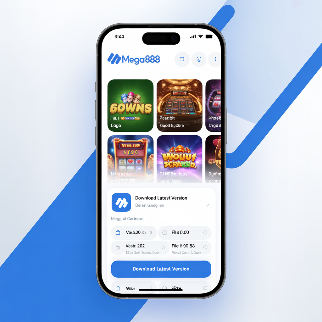 Mega888 newest APK version interface