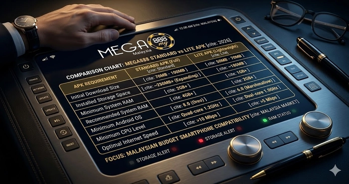 Mega8888 APK for low-end Android Malaysia