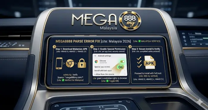 Mega8888 parse error fix Malaysia